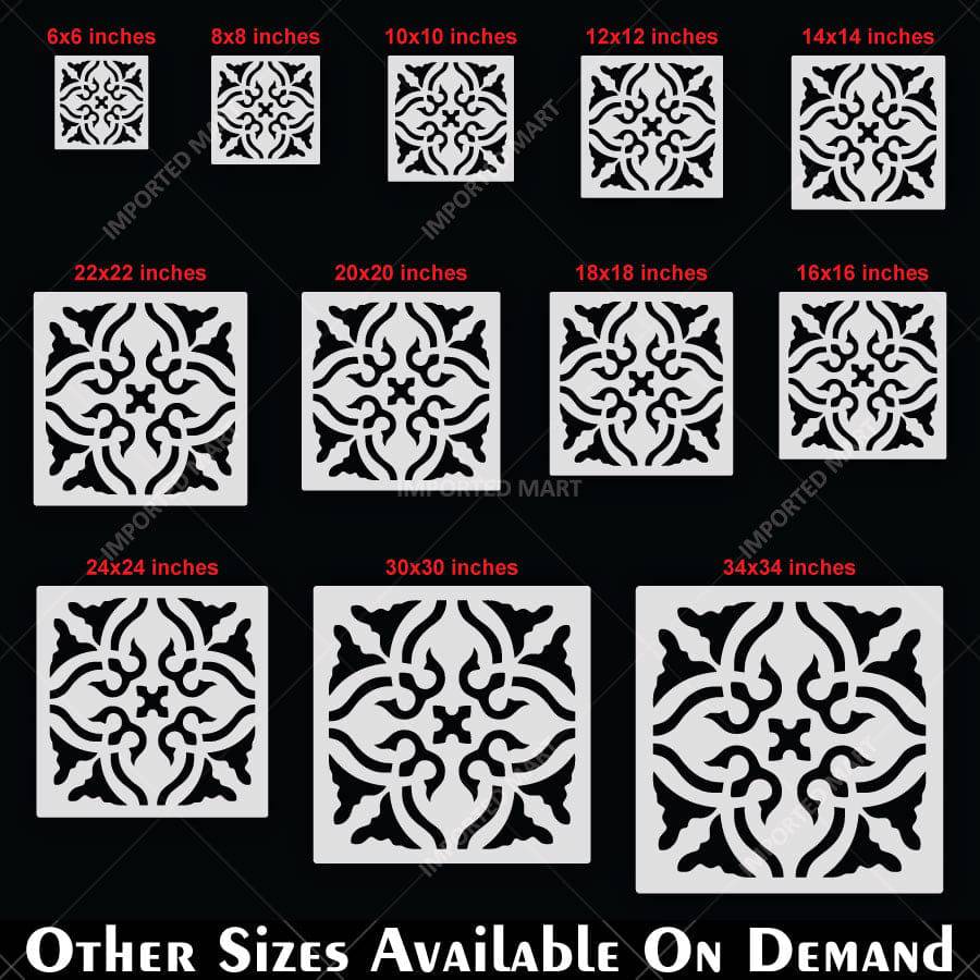 Moroccan Tile Pattern Stencil
