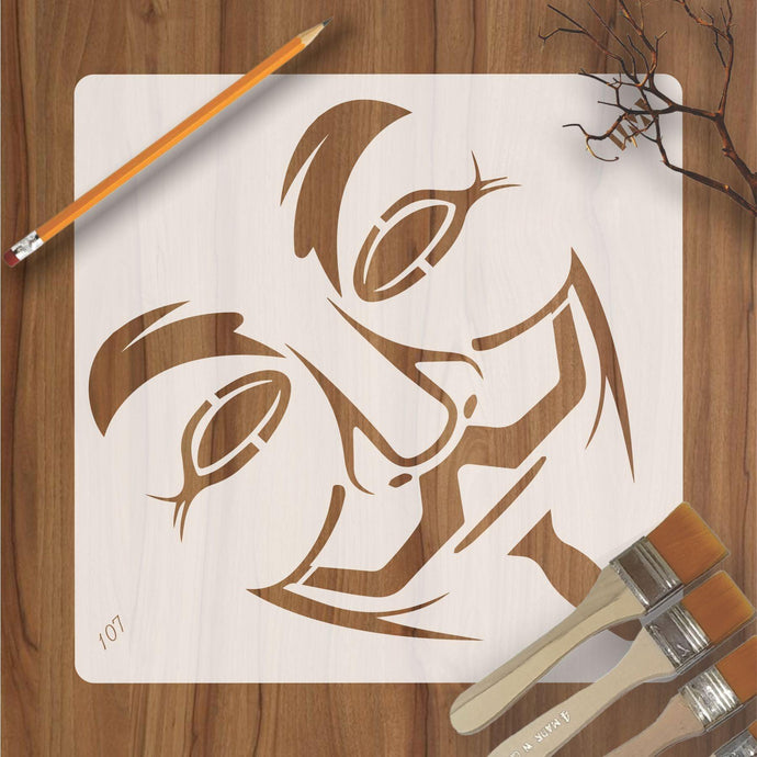 Joker Face Reusable Stencil for Canvas and wall painting - imartdecor.com