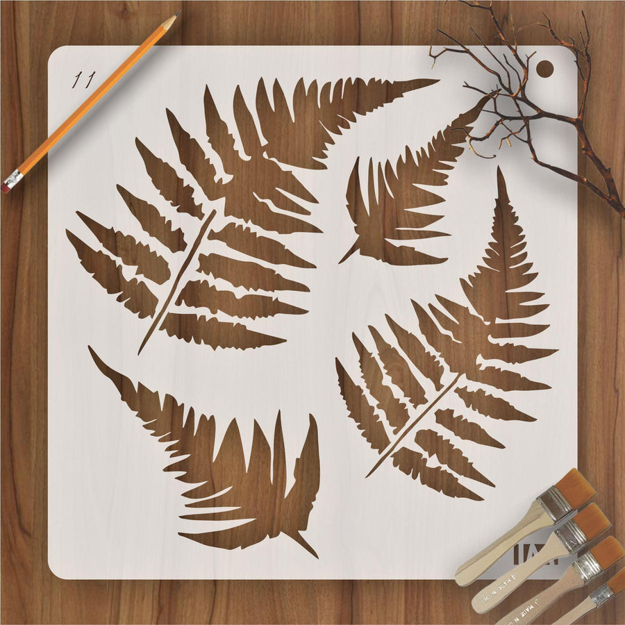 Fern Tree Leaf Stencil , Wall Stencils For wall Painting Airbrush Painting Art Cake Spray Mold DIY Decor Crafts Canvas - imartdecor.com