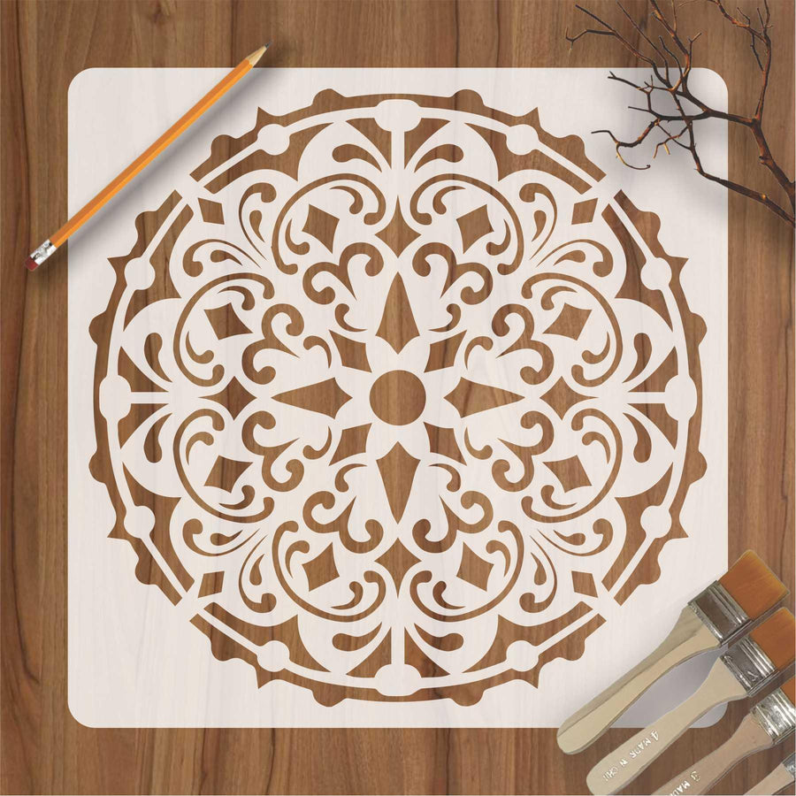 Mandala Reusable Stencil for Canvas and wall painting - imartdecor.com