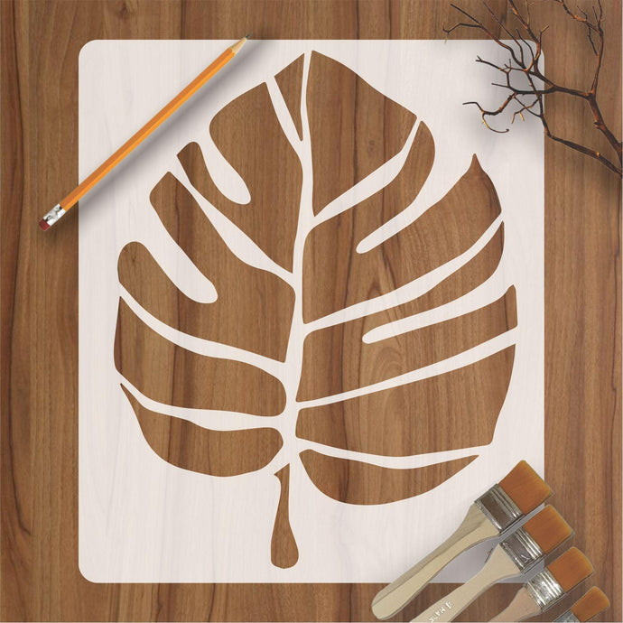 leaf Reusable Stencil For Canvas And Wall Painting - imartdecor.com