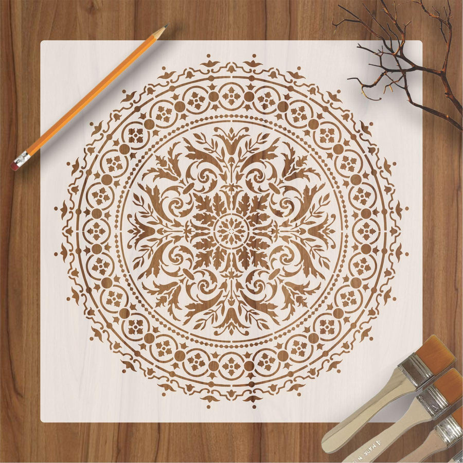 Mandala Reusable Stencil For Canvas And Wall Painting - imartdecor.com