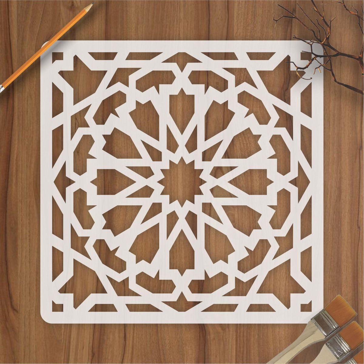 Moroccan Large Walls Stencil Pattern Painting Furniture Reusable Crafts  TE299