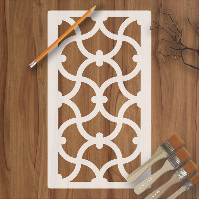 Seamless Mesh Pattern Reusable Stencil For Canvas And Wall Painting - imartdecor.com