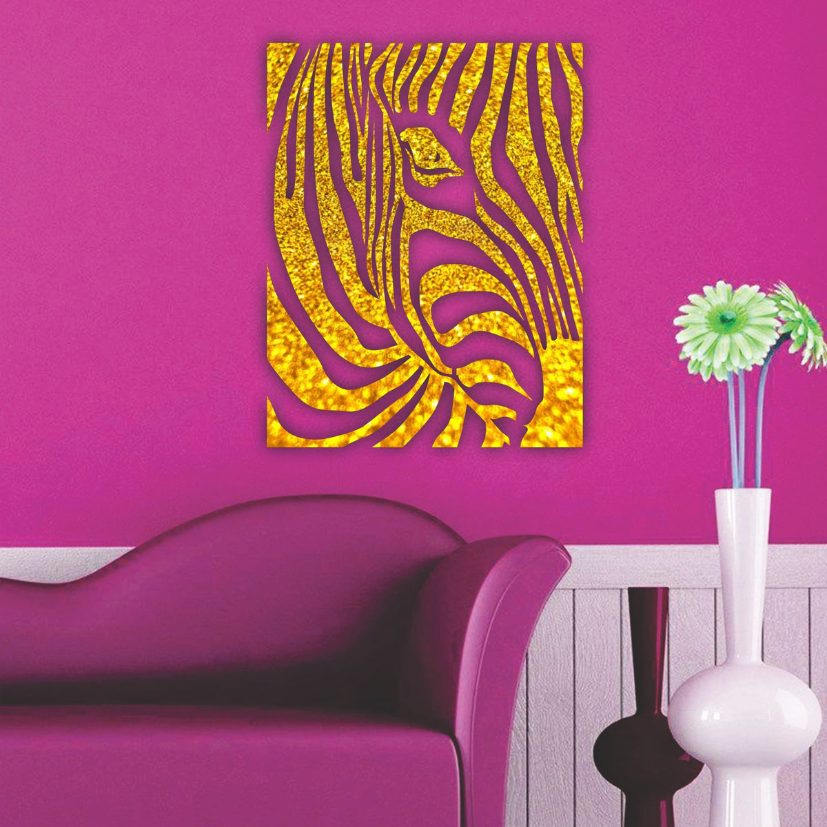 Zebra Face Reusable Stencil For Canvas And Wall Painting.ID#222 ...