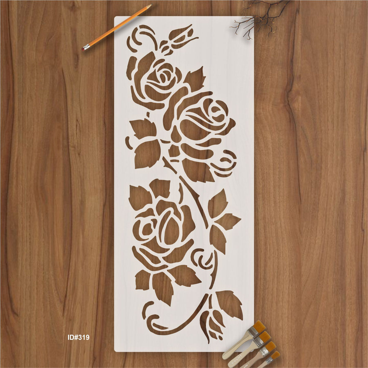 rose stencils for furniture