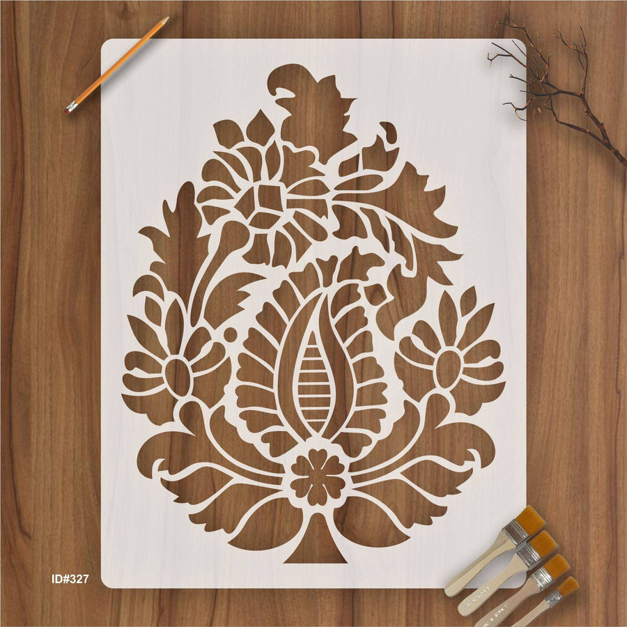 Pear Paisley Damask stencil Reusable Stencil For Canvas And Wall Painting. ID #327 - imartdecor.com
