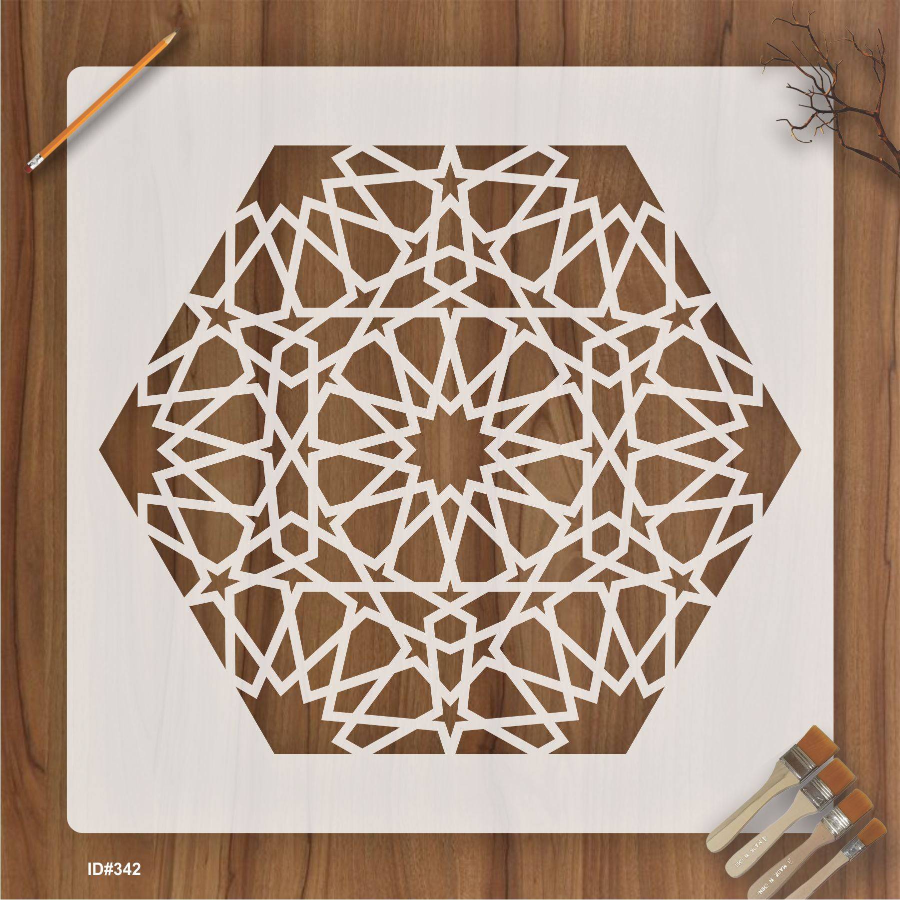Mandala Geometric Design Stencil Reusable Stencil For Canvas And Wall ...