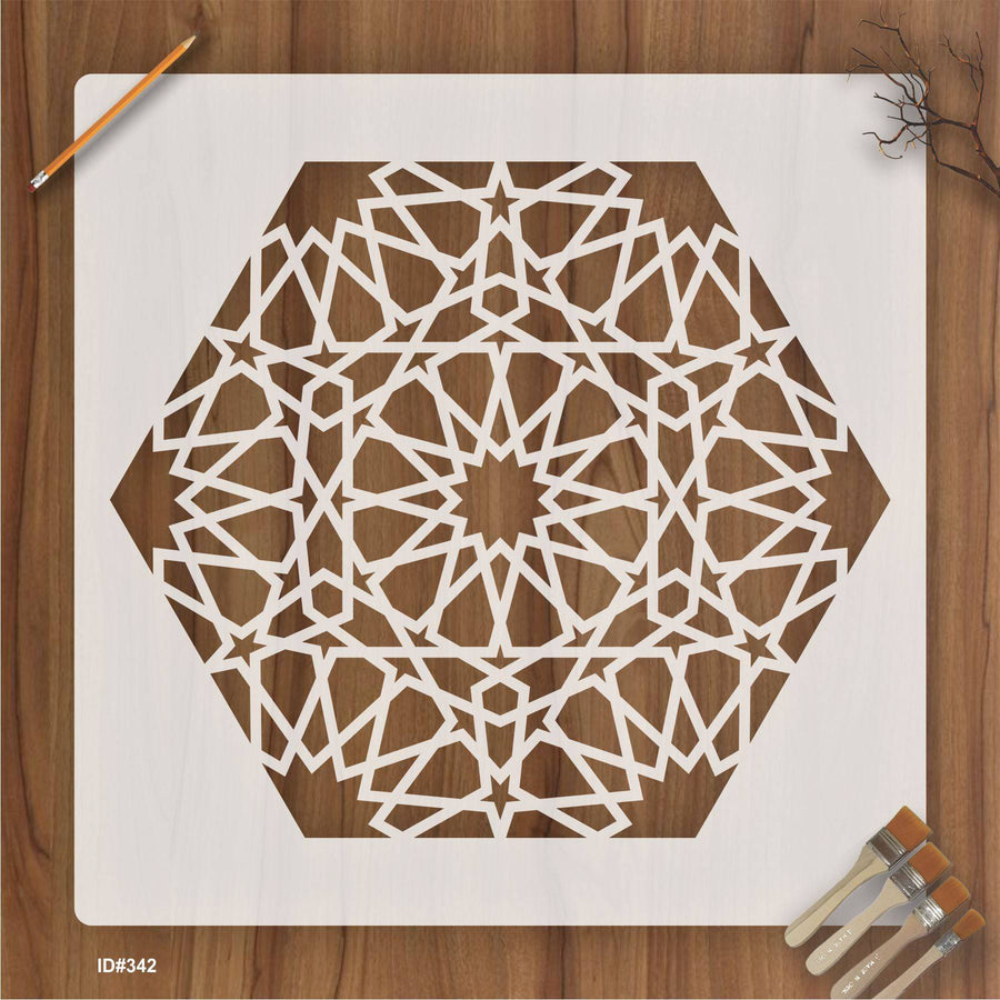 Mandala Geometric Design Stencil Reusable Stencil For Canvas And Wall Painting.ID# 342 - imartdecor.com