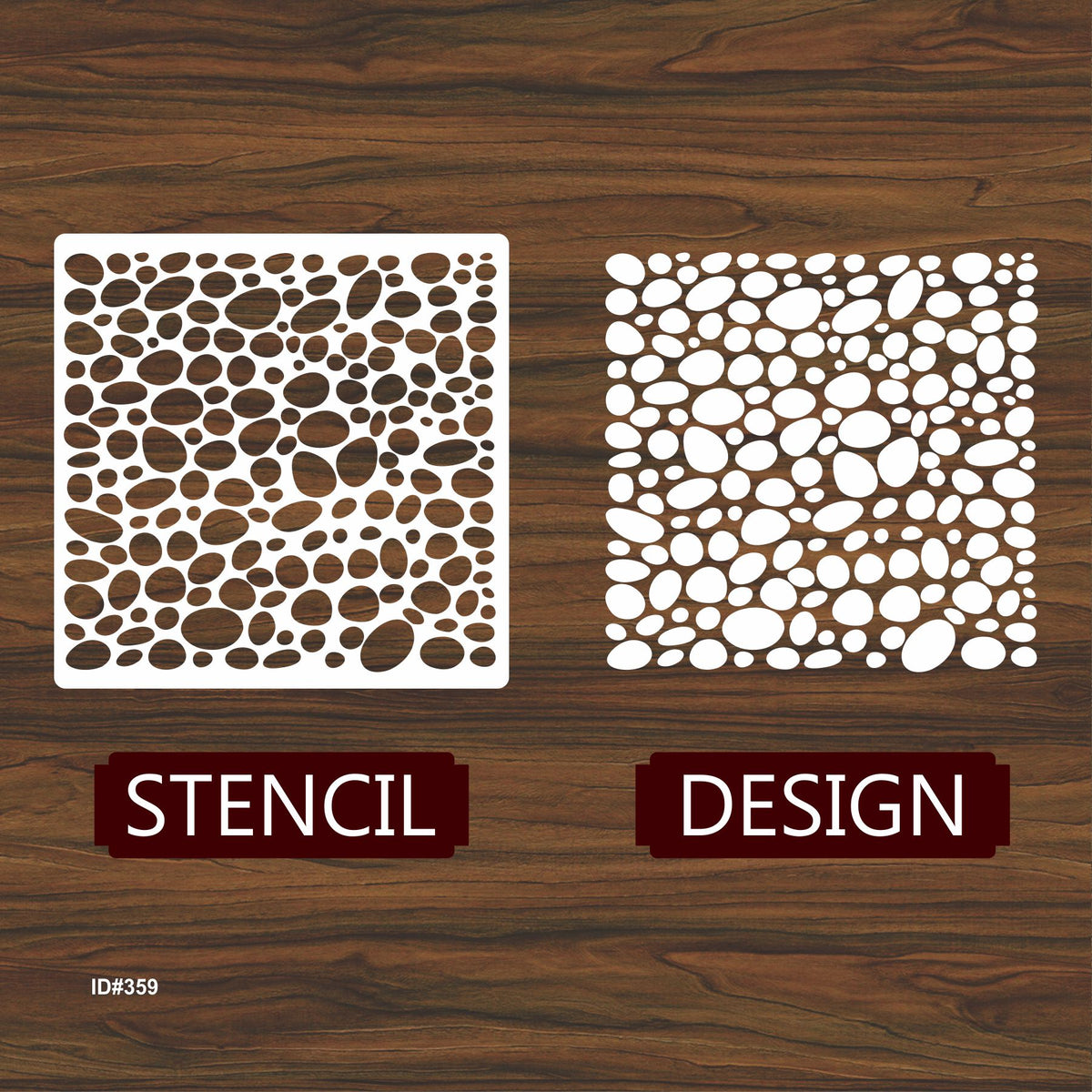 Stone Repeat Pattern Stencil Reusable Stencil For Canvas And Wall Pain ...