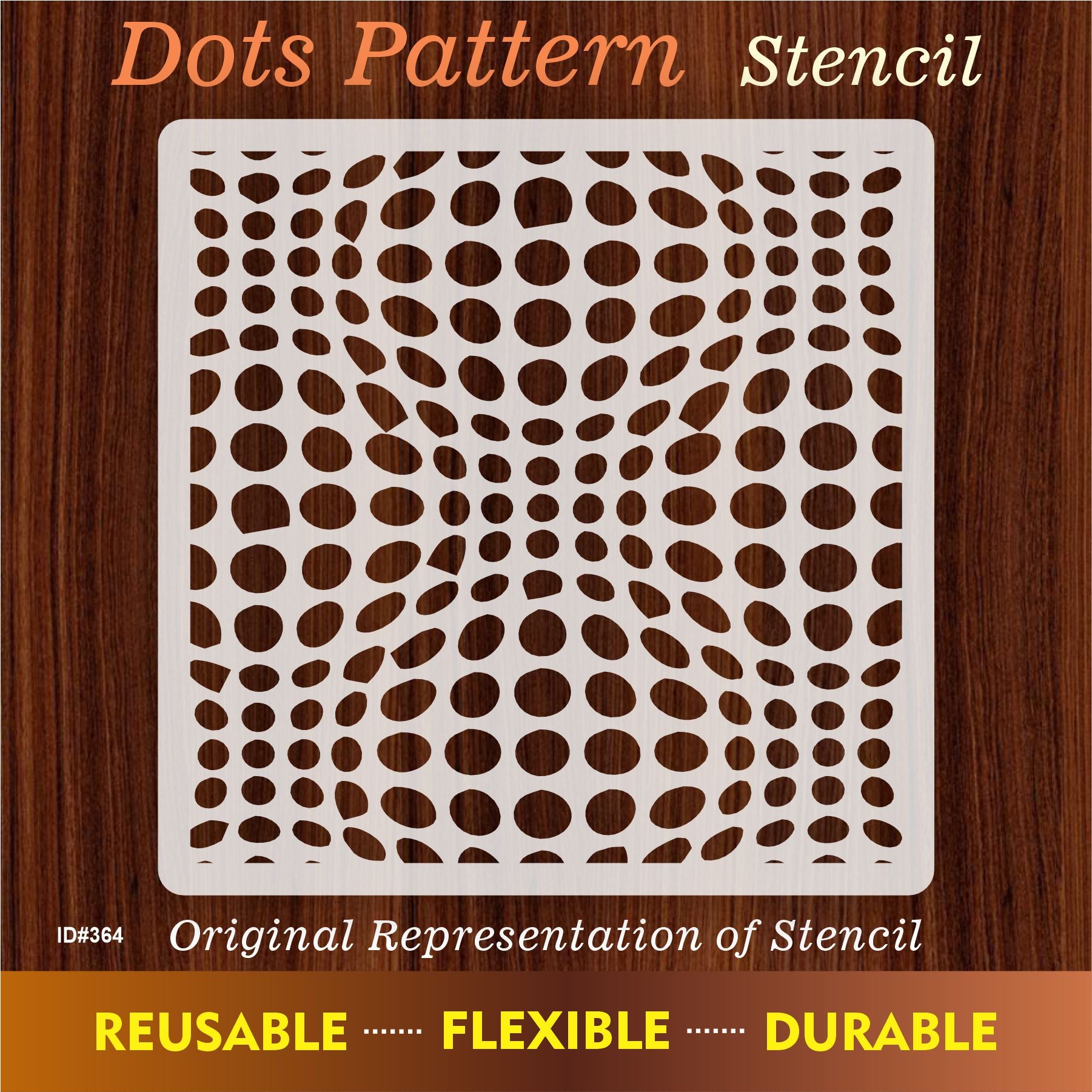 Dots Pattern Reusable Stencil For Canvas And Wall Painting.ID #364 ...