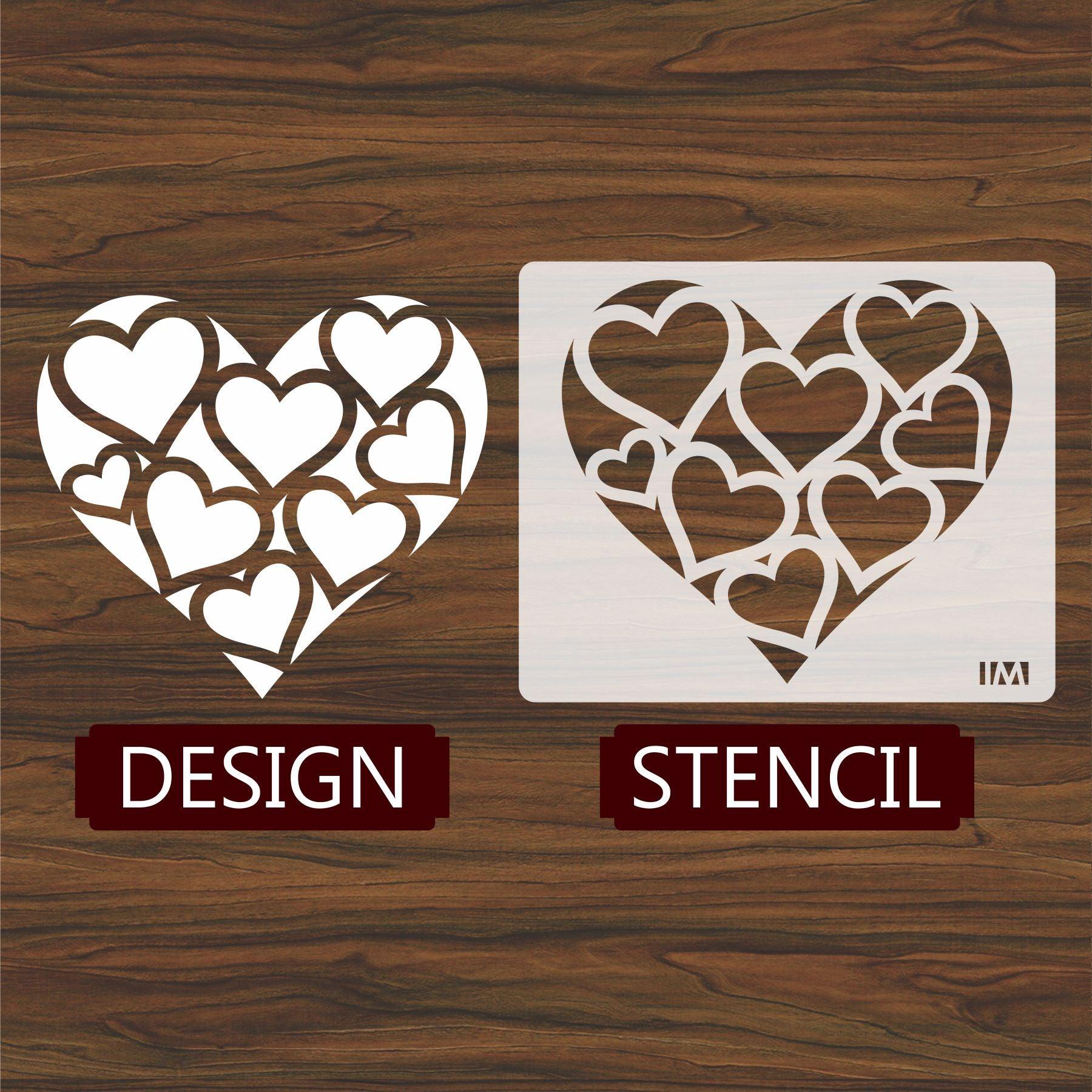 Love Heart Stencil Reusable Washable Decorative Heart shaped - Temu  Australia