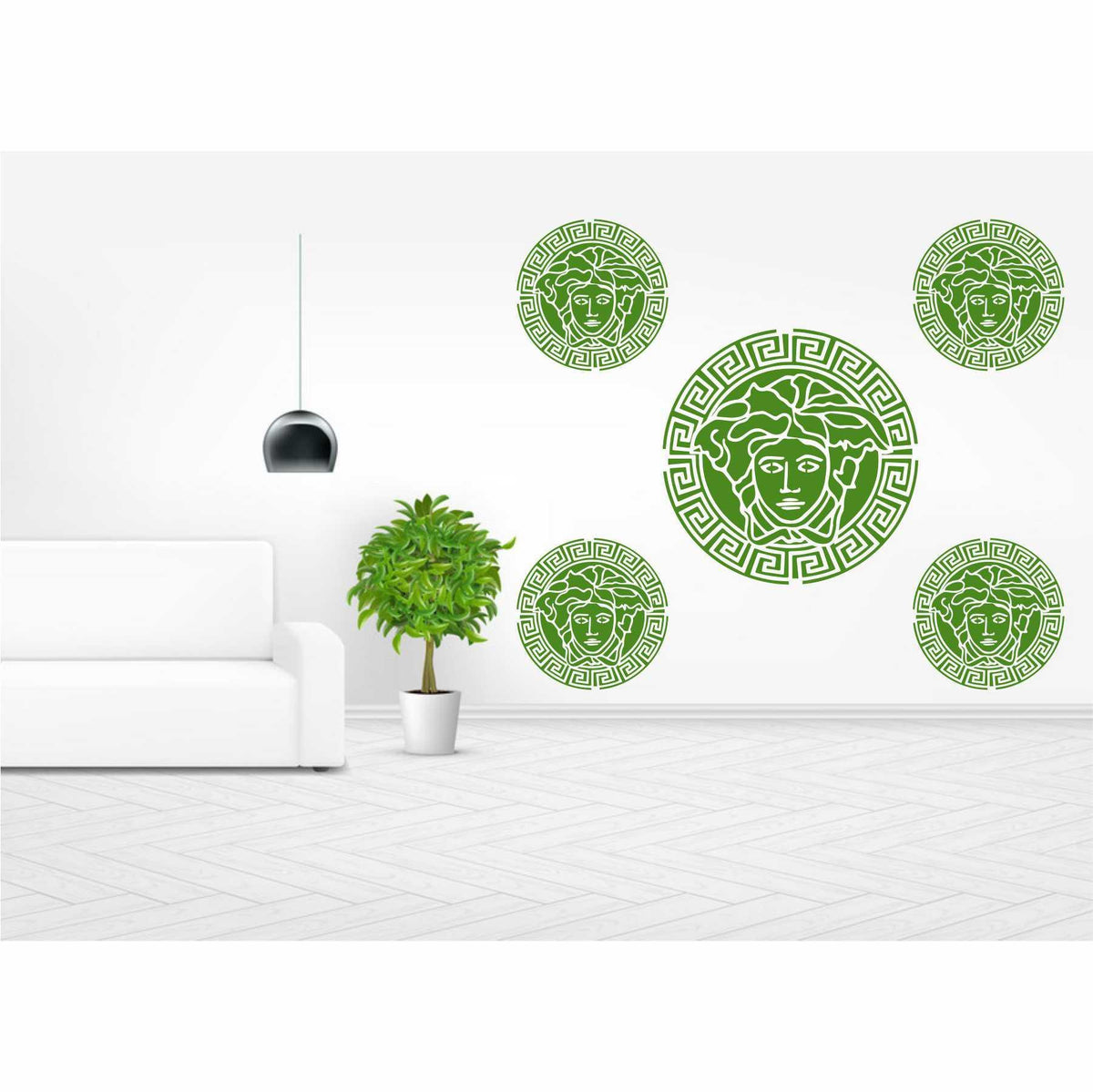 Versace Reusable Stencil For Canvas And Wall Painting.ID 445