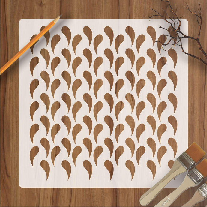 Weaves Pattern Reusable Stencil For Canvas And Wall Painting - imartdecor.com