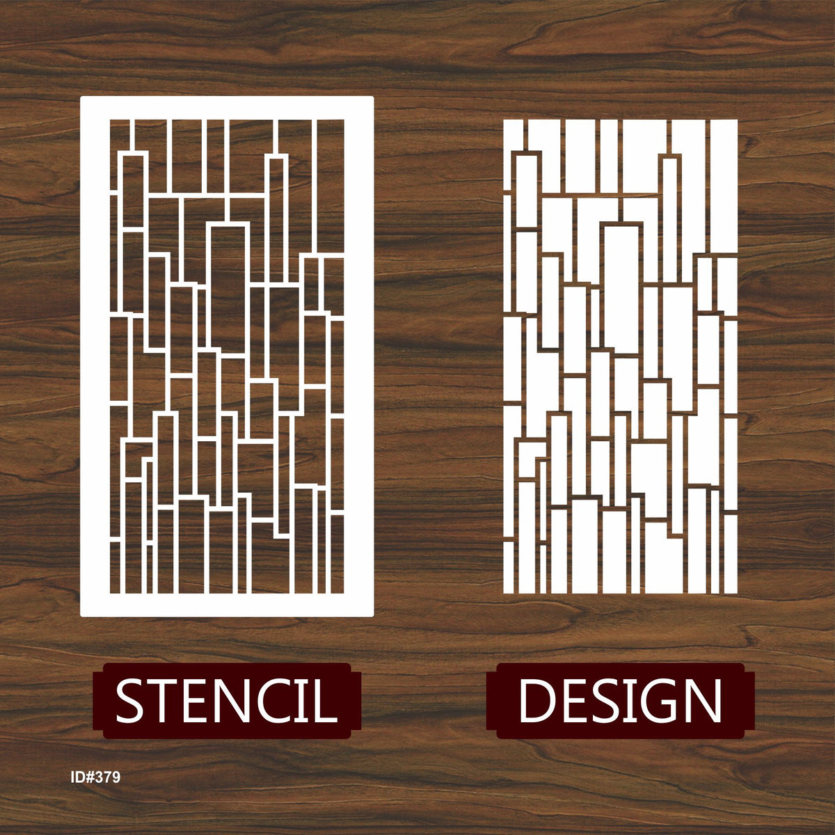 Rectangular Stencil Pattern Rectangle Pattren Reusable Stencil For Canvas And Wall Painting. ID #4 ...