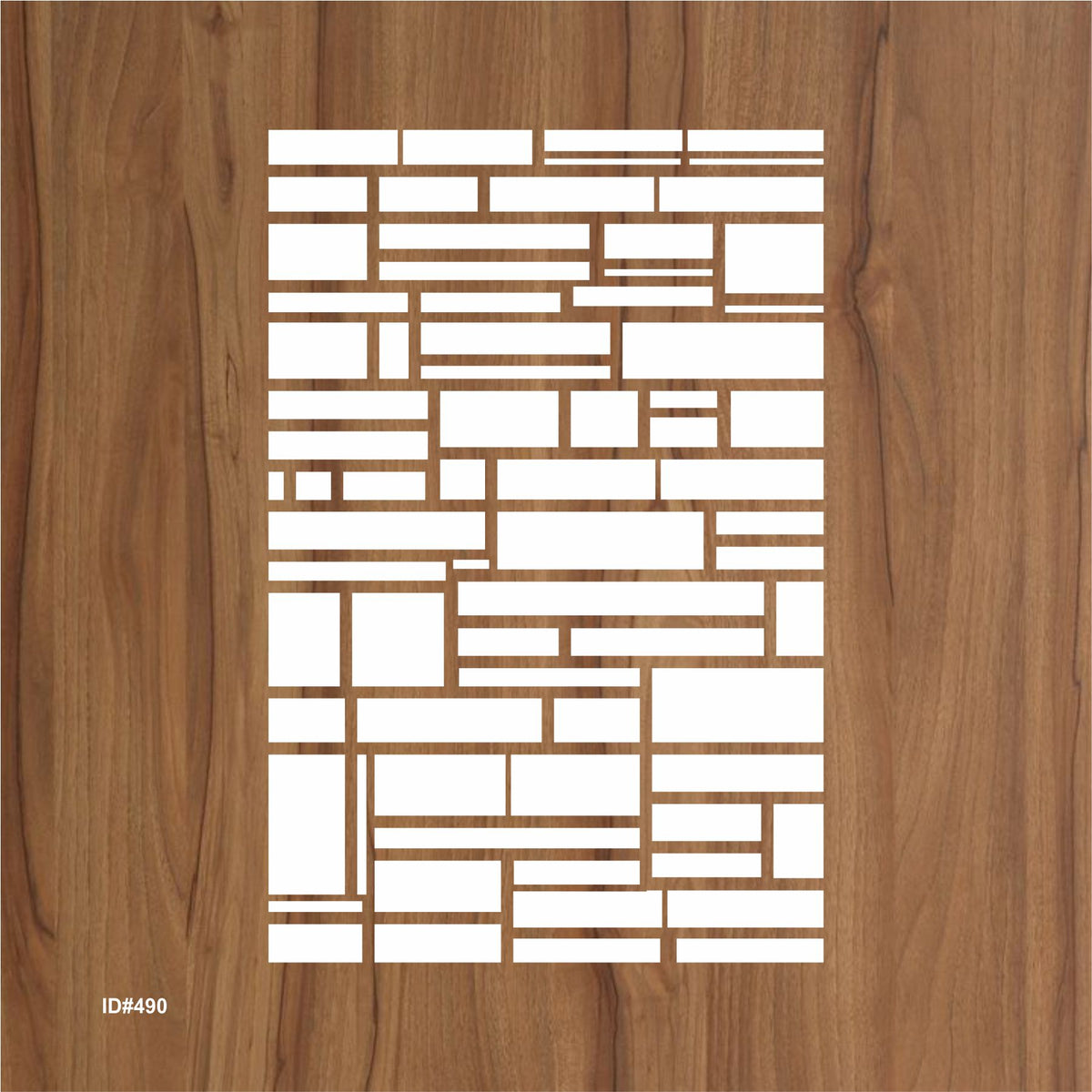 Rectangular Stencil Pattern Ractangle Pattren Stencil For Canvas And Wall Painting.ID #490 ...