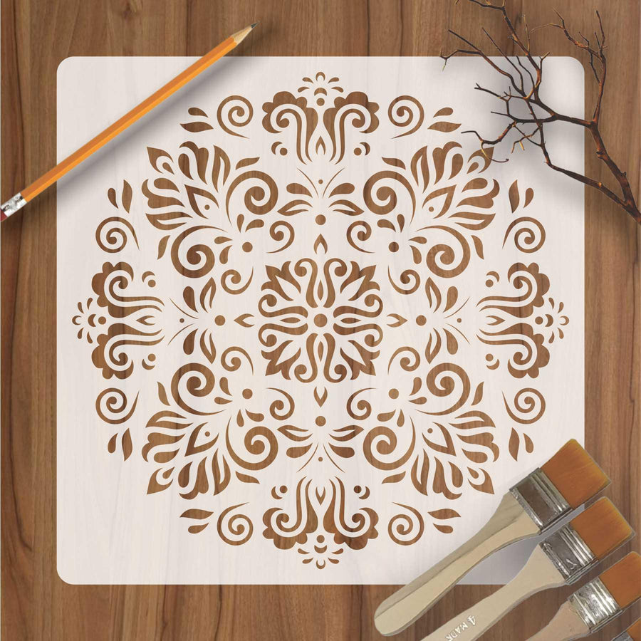 Mandala Reusable Stencil for Canvas and wall painting - imartdecor.com